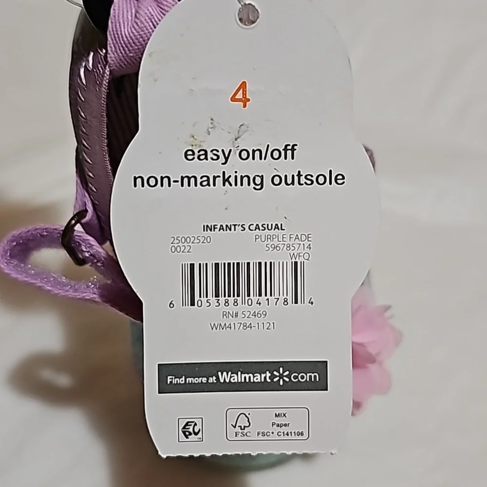 Wonder Nation Baby Girls’ Size 4 Mary Jane Casual Shoes New